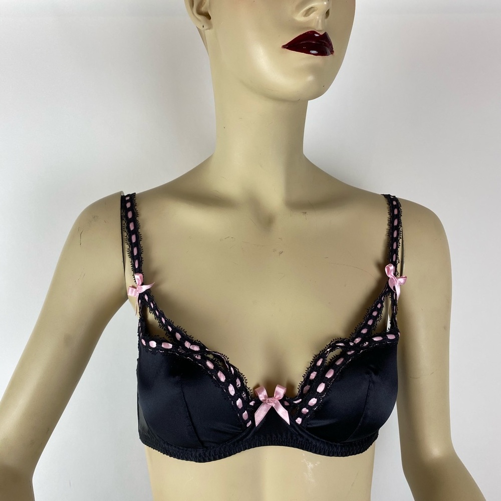 Agent Provocateur monko bra black / pink sz UK 34D